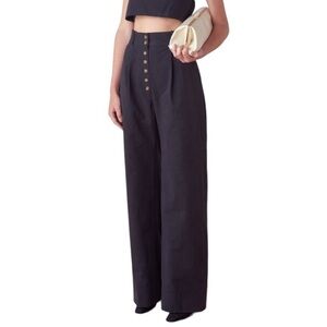 MATTHEW BRUCH Button Fly Twill Pants